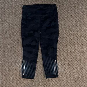 Lululemon Swift Speed Running Tights Leggings Black Camo 8